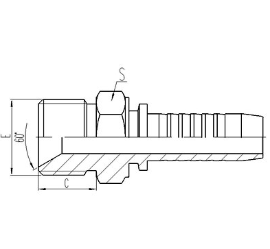 METRIC MALE 60°CONE SEAT SEAL (10611)